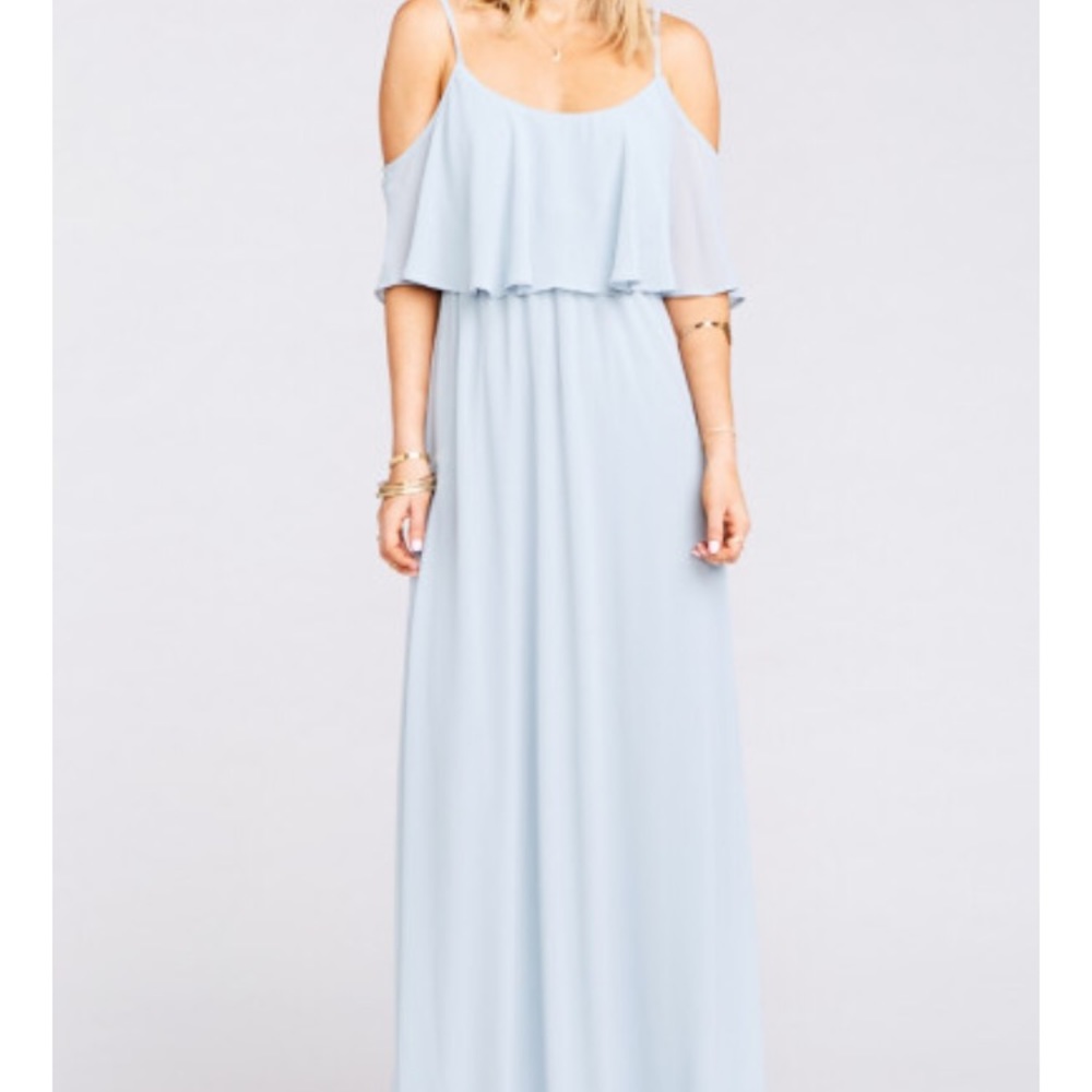 Show Me Your Mumu Steel Blue Caitlin Dress